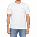 Brunello Cucinelli Double Layer T-Shirt in White - Boinclo - Outlet Sale Under Retail