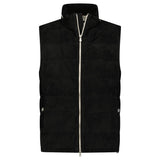 Brunello Cucinelli Quilted Zip - Up Suede & Down Gilet Black - Boinclo - Outlet Sale Under Retail