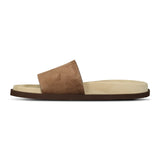 Brunello Cucinelli Suede - Strap Flat Sandals in Brown - Boinclo - Outlet Sale Under Retail