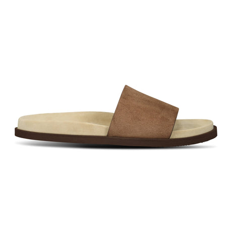 Brunello Cucinelli Suede - Strap Flat Sandals in Brown - Boinclo - Outlet Sale Under Retail