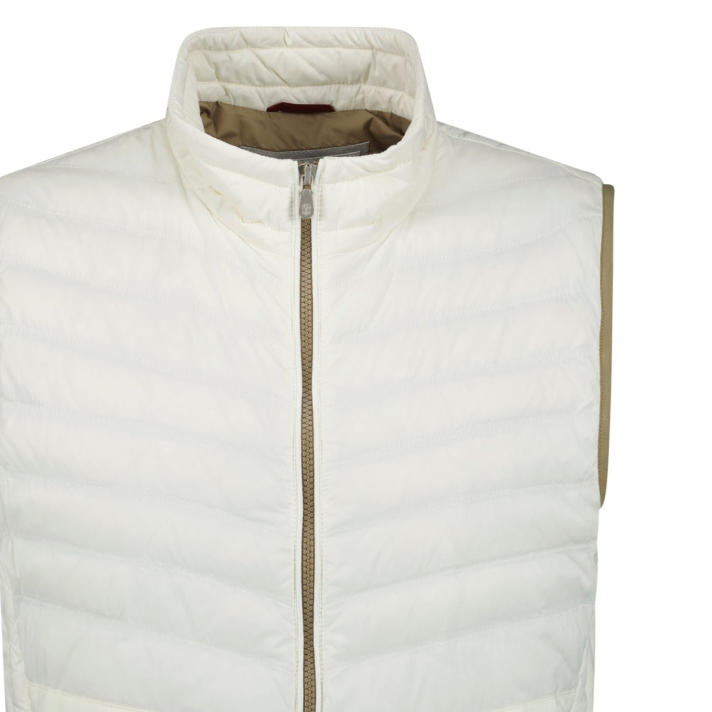 Brunello Cucinelli Zip-Up Down Gilet White - Outlet Sale