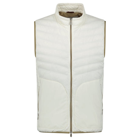 Brunello Cucinelli Zip - Up Down Gilet White - Boinclo - Outlet Sale Under Retail