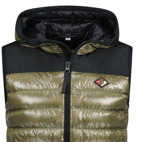 Burberry 'Barstone' Hooded Down Gilet Khaki - Boinclo - Outlet Sale Under Retail