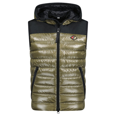 Burberry 'Barstone' Hooded Down Gilet Khaki - Boinclo - Outlet Sale Under Retail