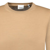 Burberry 'Bempton' Embroidery Check Elbow Wool Jumper Camel - Boinclo - Outlet Sale Under Retail