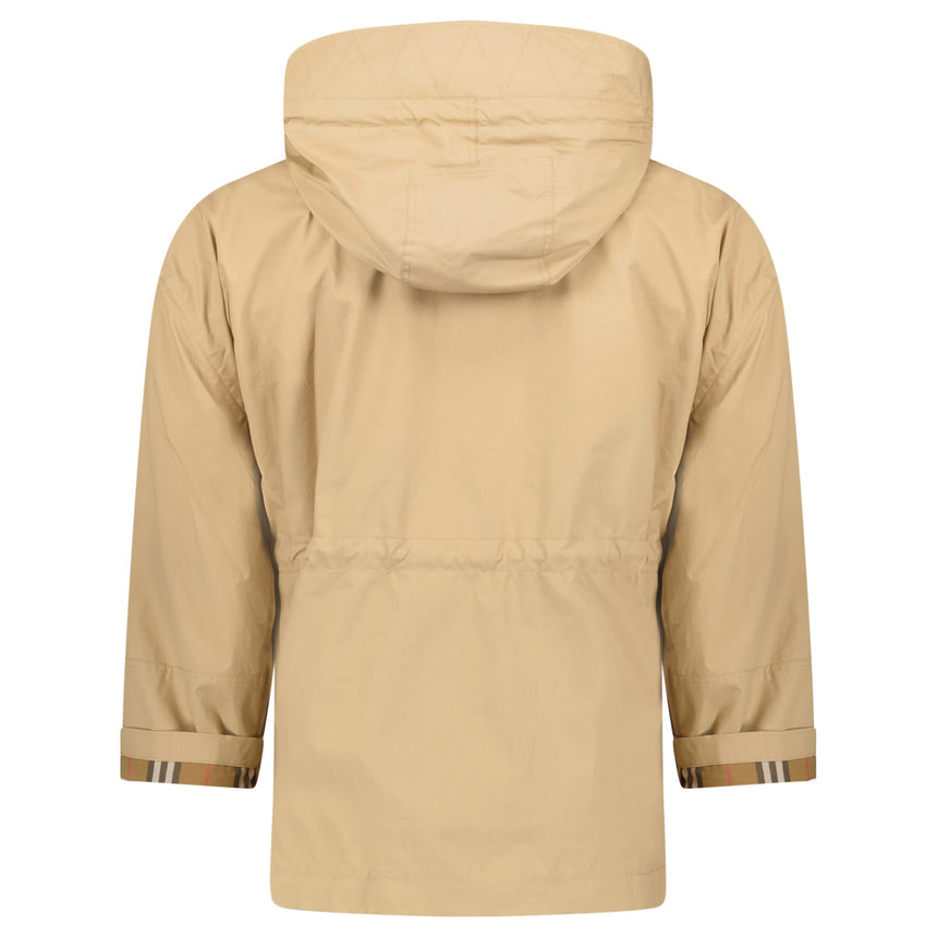 Burberry 'Birley' Check Hooded Rain Jacket Archive Beige - Boinclo - Outlet Sale Under Retail