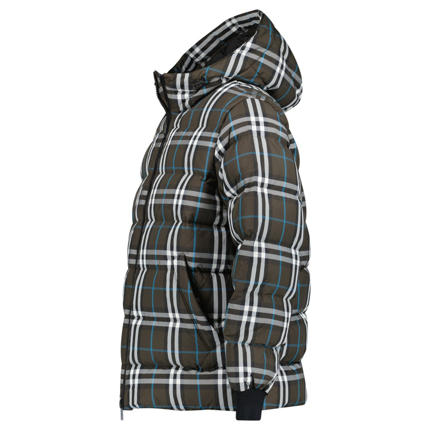 Burberry Broadwell Check Down Hooded Puffer Jacket in Brown - Boinclo - Outlet Sale Under Retail