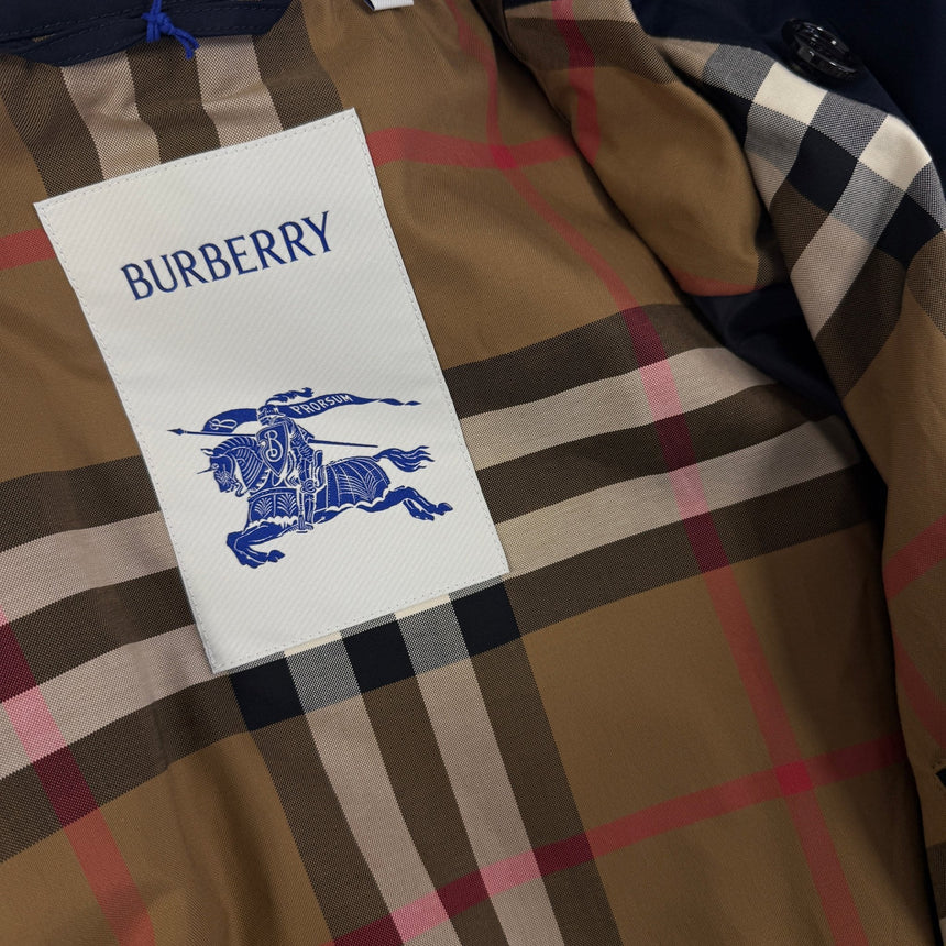 Burberry 'Brockham' Double Breasted Belted Trench Jacket Navy - Boinclo - Outlet Sale Under Retail