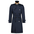 Burberry 'Brockham' Double Breasted Belted Trench Jacket Navy - Boinclo - Outlet Sale Under Retail