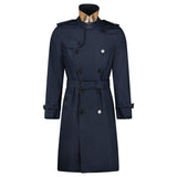 Burberry 'Brockham' Double Breasted Belted Trench Jacket Navy - Boinclo - Outlet Sale Under Retail