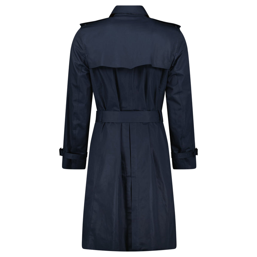 Burberry 'Brockham' Double Breasted Belted Trench Jacket Navy - Boinclo - Outlet Sale Under Retail