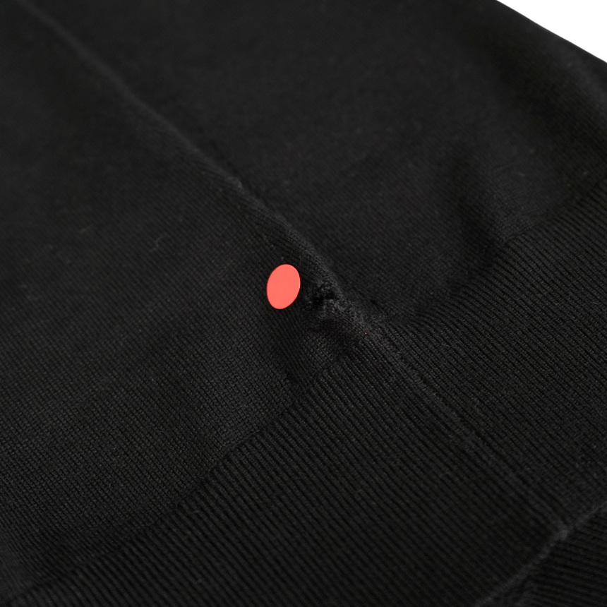 Burberry 'Bempton' Embroidery Check Elbow Wool Jumper Black (Defect) - Boinclo - Outlet Sale Under Retail