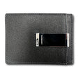 Burberry 'Chase' Leather Card Holder With Money Clip Black - Boinclo - Outlet Sale Under Retail