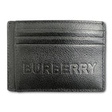 Burberry 'Chase' Leather Card Holder With Money Clip Black - Boinclo - Outlet Sale Under Retail