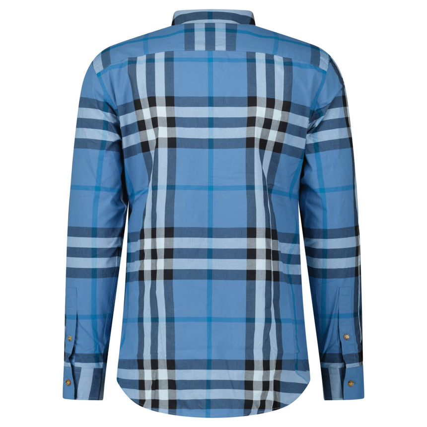 Burberry 'Claverdon' Check Shirt in Blue Jade - Boinclo - Outlet Sale Under Retail