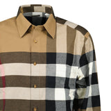 Burberry 'Claverdon' Check Shirt in Taupe Brown - Boinclo - Outlet Sale Under Retail