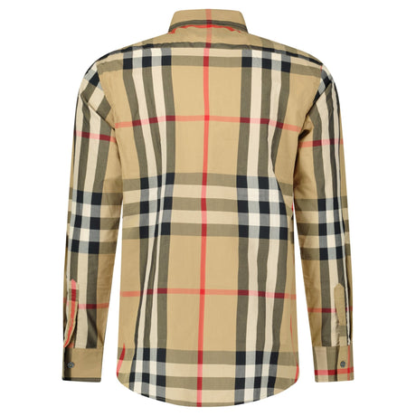 Burberry 'Claverdon' Check Shirt in Taupe brown - Boinclo - Outlet Sale Under Retail