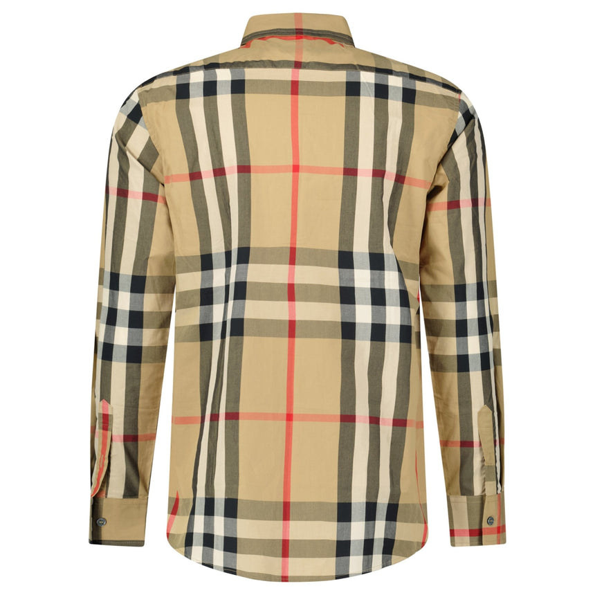 Burberry 'Claverdon' Check Shirt in Taupe brown - Boinclo - Outlet Sale Under Retail
