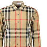 Burberry 'Claverdon' Check Shirt in Taupe brown - Boinclo - Outlet Sale Under Retail