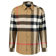 Burberry 'Claverdon' Check Shirt in Taupe Brown - Boinclo - Outlet Sale Under Retail