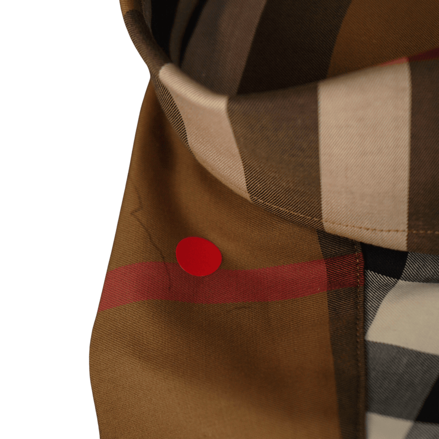 Burberry 'Claverdon' Check Shirt in Taupe Brown (Defect) - Boinclo - Outlet Sale Under Retail