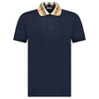 Burberry 'Cody' Check Short Sleeve Polo Shirt in Smoked Navy - Boinclo - Outlet Sale Under Retail
