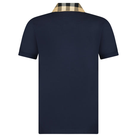 Burberry 'Cody' Check Short Sleeve Polo Shirt in Smoked Navy - Boinclo - Outlet Sale Under Retail