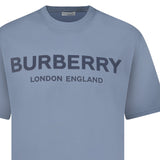 Burberry 'Ellison' Logo Print T-Shirt Carbon Blue - Boinclo - Outlet Sale Under Retail