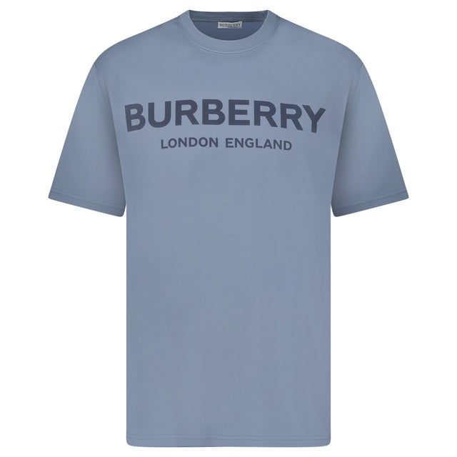 Burberry 'Ellison' Logo Print T-Shirt Carbon Blue - Boinclo - Outlet Sale Under Retail
