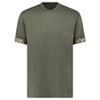 Burberry 'Ellison' Organic Cotton Check Sleeve Dark Green - Boinclo - Outlet Sale Under Retail