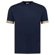 Burberry 'Ellison' Organic Cotton Check Sleeve Navy - Boinclo - Outlet Sale Under Retail