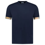 Burberry 'Ellison' Organic Cotton Check Sleeve Navy - Boinclo - Outlet Sale Under Retail