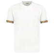 Burberry 'Ellison' Organic Cotton Check Sleeve White - Boinclo - Outlet Sale Under Retail