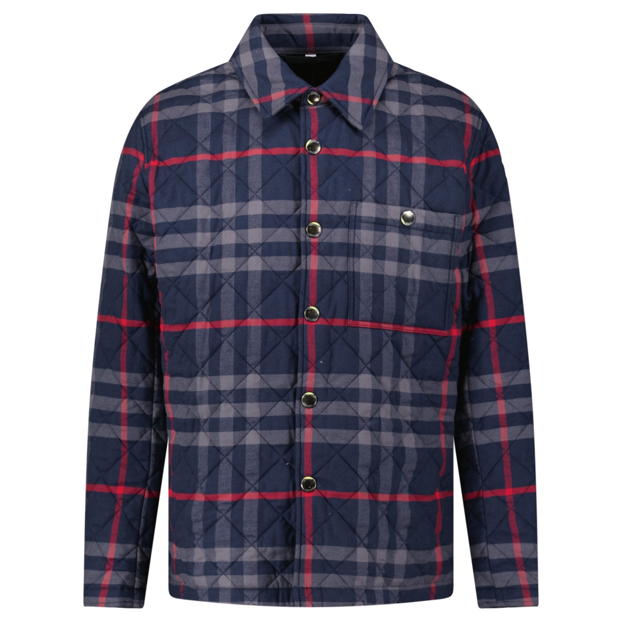 Color variation of Burberry 'Forres' Diamond Quilted Jacket Navy