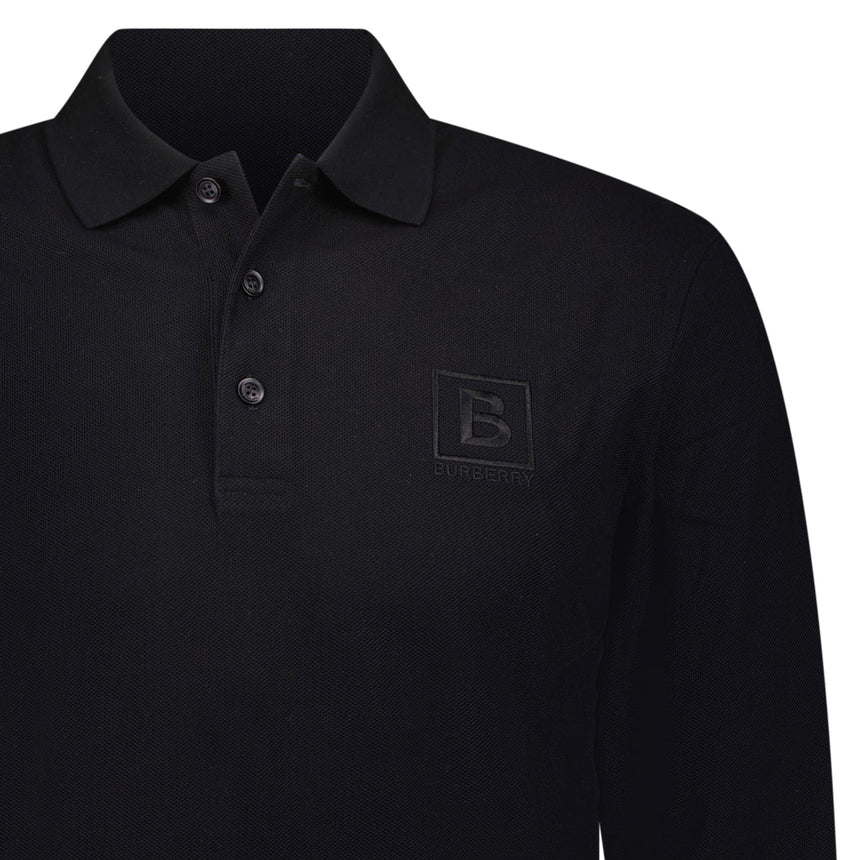 Burberry 'Gateforth' Polo - Shirt Long Sleeve Black - Boinclo - Outlet Sale Under Retail
