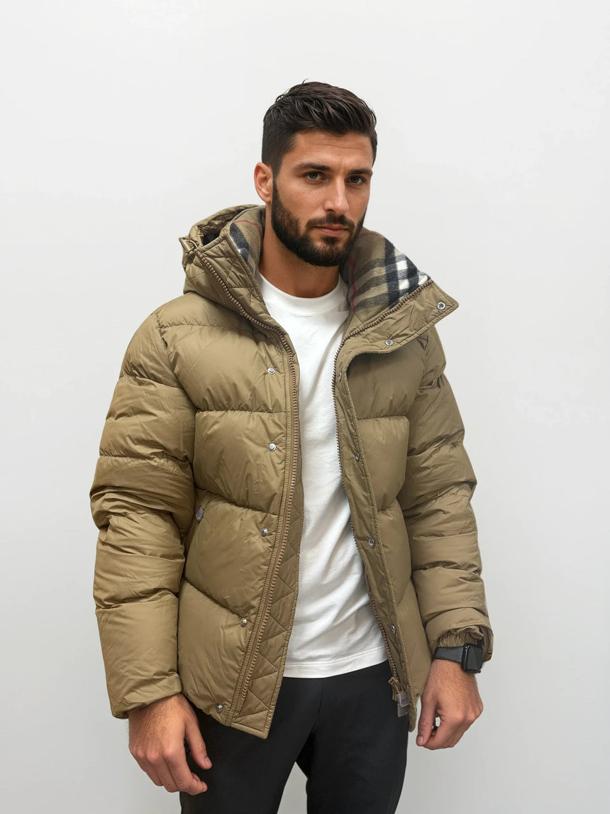 Burberry Halsby Down Puffer Jacket Beige - Boinclo - Outlet Sale Under Retail