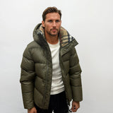 Burberry Halsby Down Puffer Jacket Khaki Green - Boinclo - Outlet Sale Under Retail