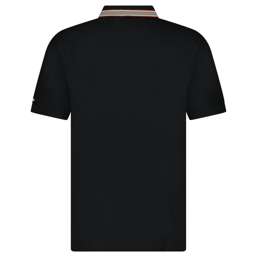 Burberry ‘Hartford’ Striped Check Short Sleeve Polo in Black - Boinclo - Outlet Sale Under Retail