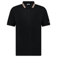 Burberry ‘Hartford’ Striped Check Short Sleeve Polo in Black - Boinclo - Outlet Sale Under Retail
