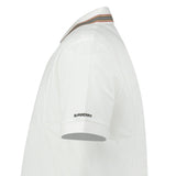 Burberry ‘Hartford’ Striped Check Short Sleeve Polo in White - Boinclo - Outlet Sale Under Retail