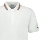 Burberry ‘Hartford’ Striped Check Short Sleeve Polo in White - Boinclo - Outlet Sale Under Retail