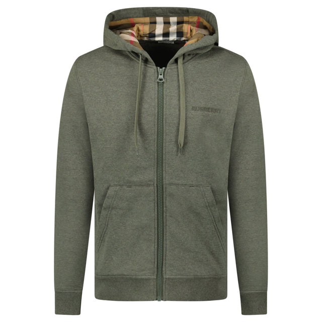 Burberry 'Hove' Check Hoodie Khaki - Boinclo - Outlet Sale Under Retail
