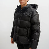 Burberry 'Leeds' Detachable Sleeve Hooded Down Jacket Black - Boinclo - Outlet Sale Under Retail