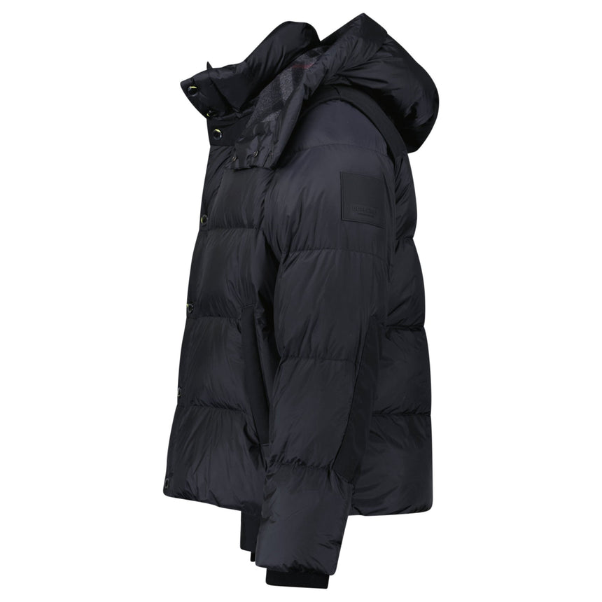 Burberry 'Leeds' Detachable Sleeve Hooded Down Jacket Black - Boinclo - Outlet Sale Under Retail