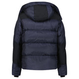 Burberry 'Leeds' Detachable Sleeve Hooded Down Jacket Navy - Boinclo - Outlet Sale Under Retail