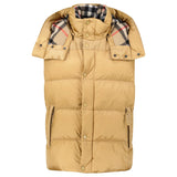 Burberry 'Leeds' Detachable Sleeve Hooded Down Jacket Warm Honey - Boinclo - Outlet Sale Under Retail