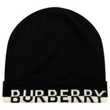 Burberry Logo Wool Beanie in Black & White - Boinclo - Outlet Sale Under Retail