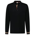 Burberry 'Pace' Signature Stripe Wool Polo Black - Boinclo - Outlet Sale Under Retail