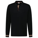 Burberry 'Pace' Signature Stripe Wool Polo Black - Boinclo - Outlet Sale Under Retail