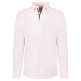 Burberry 'Shefford' Check Placket Long Sleeve Shirt in Pale Pink - Boinclo - Outlet Sale Under Retail